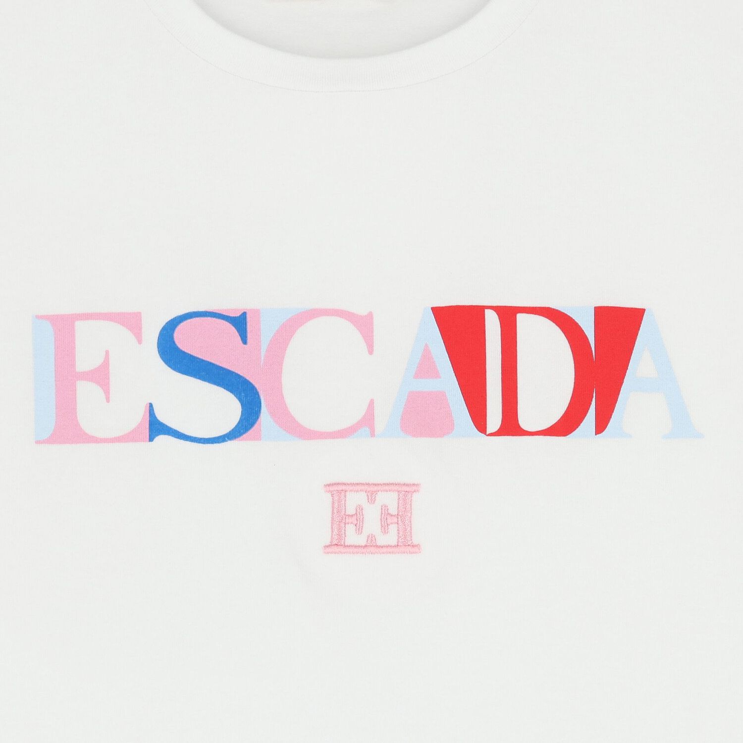 Girls White Logo T-Shirt, 1, hi-res