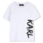 Boys White Logo T-Shirt, 2, hi-res