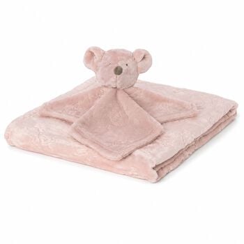 Baby Girls Pink Koala Doudou Comforter & Blanket Set