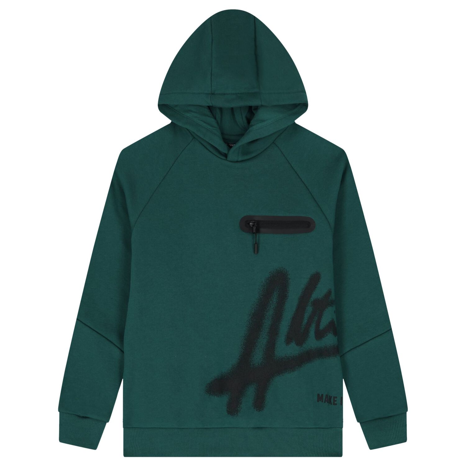 Boys Green Hooded Top, 1, hi-res