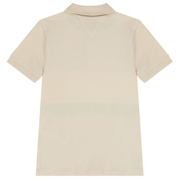 قميص للاولاد بشعار بولو باللون بيج 