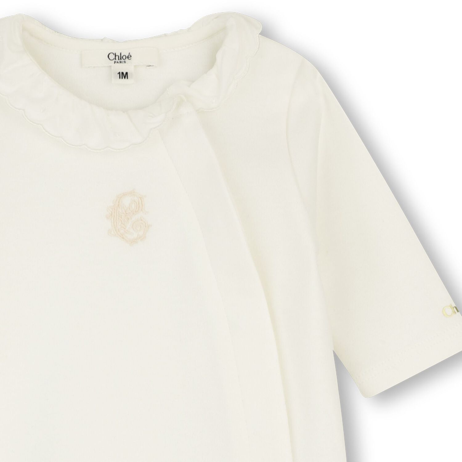 Baby Girls Ivory Logo Babygrow Gift Set, 1, hi-res
