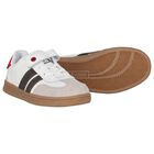 Boys Ivory & Red Trainers, 1, hi-res