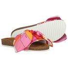 شباشب مزينة بفيونكة باللونين الوردي و البرتقالي للبنات , 1, hi-res