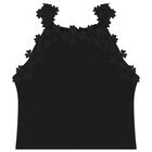Girls Black Lace Top, 2, hi-res