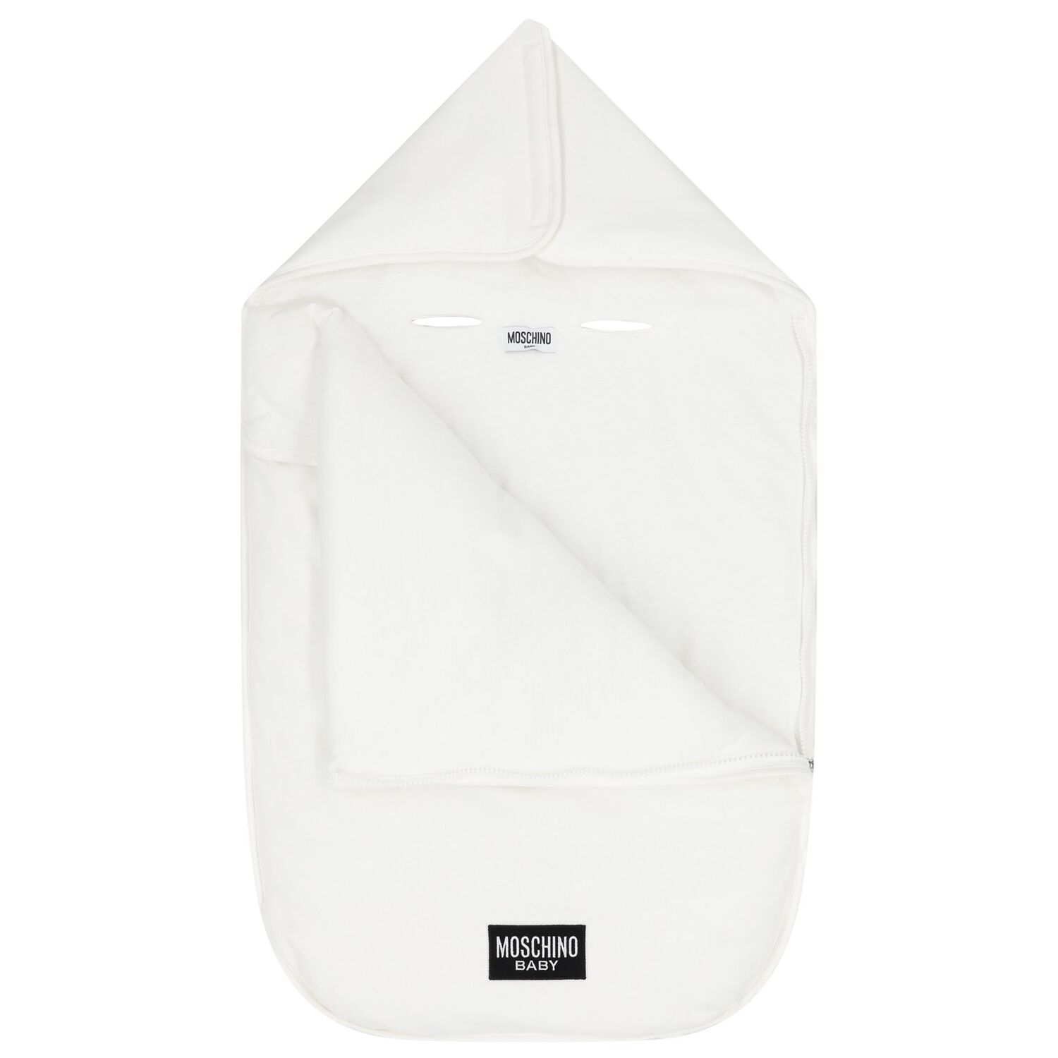 White Teddy Bear Logo Baby Nest, 1, hi-res