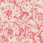 فستان بنات بالزهور باللون العاجى والوردى, 1, hi-res