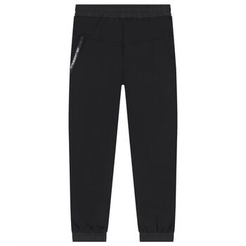Boys Black Logo Joggers
