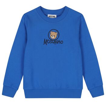 Blue Teddy Bear Logo Sweatshirt