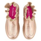 Girls Gold Knit Sock Boots, 1, hi-res
