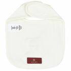 Ivory & Gold Logo Baby Bib, 1, hi-res