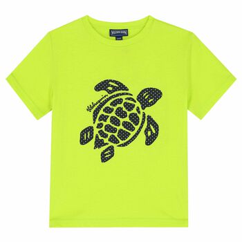 Boys Neon Green Turtle T-Shirt