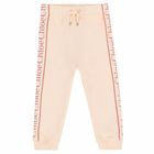 Younger Girls Pale Pink Tracksuit, 1, hi-res