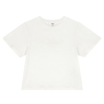 Girls Ivory Logo T-Shirt