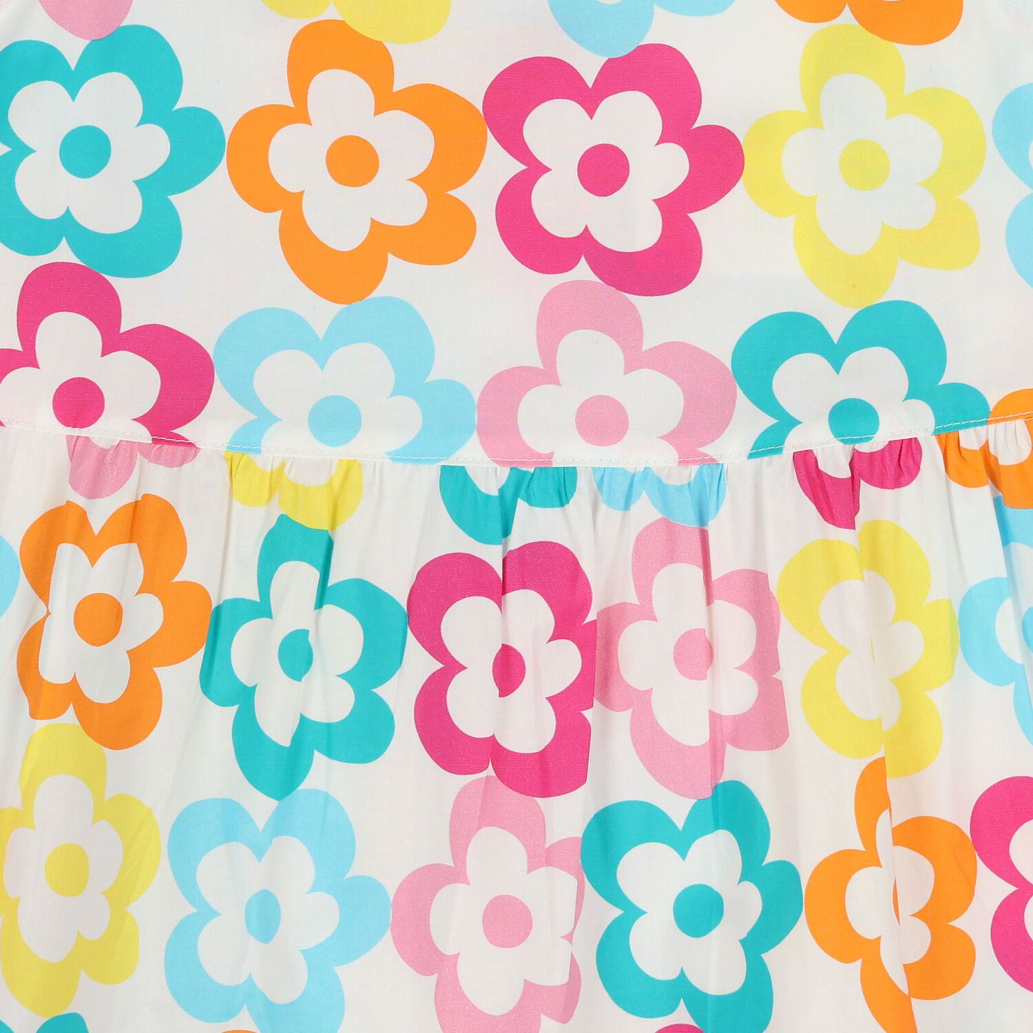 فستان بناتي متعدد الألوان مزين بالزهور, 1, hi-res