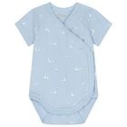 Baby Boys White & Blue Bodysuits ( 2-Pack ), 3, hi-res