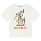White Logo Thomas Bear T-Shirt, 1, hi-res