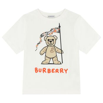 White Logo Thomas Bear T-Shirt