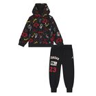 Younger Boys Black Jordan Tracksuit, 1, hi-res