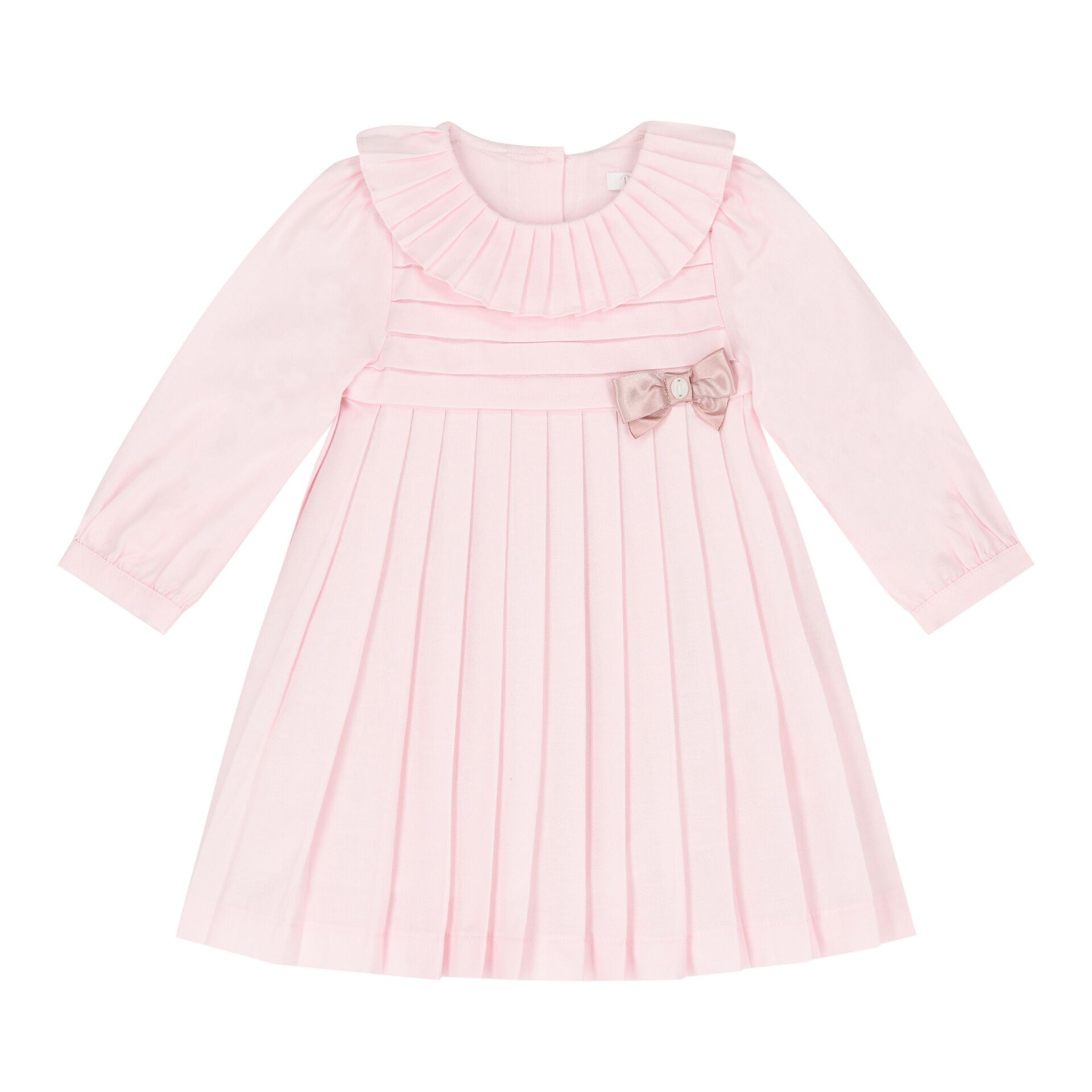 Baby pink pleated dress on sale