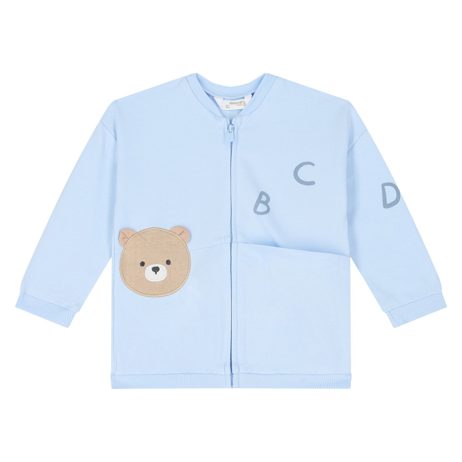 Baby Boys Blue & White Tracksuit Set, 2, hi-res