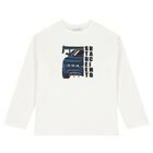 Boys White & Blue Racing Car T-Shirt ( 2pack ), 2, hi-res