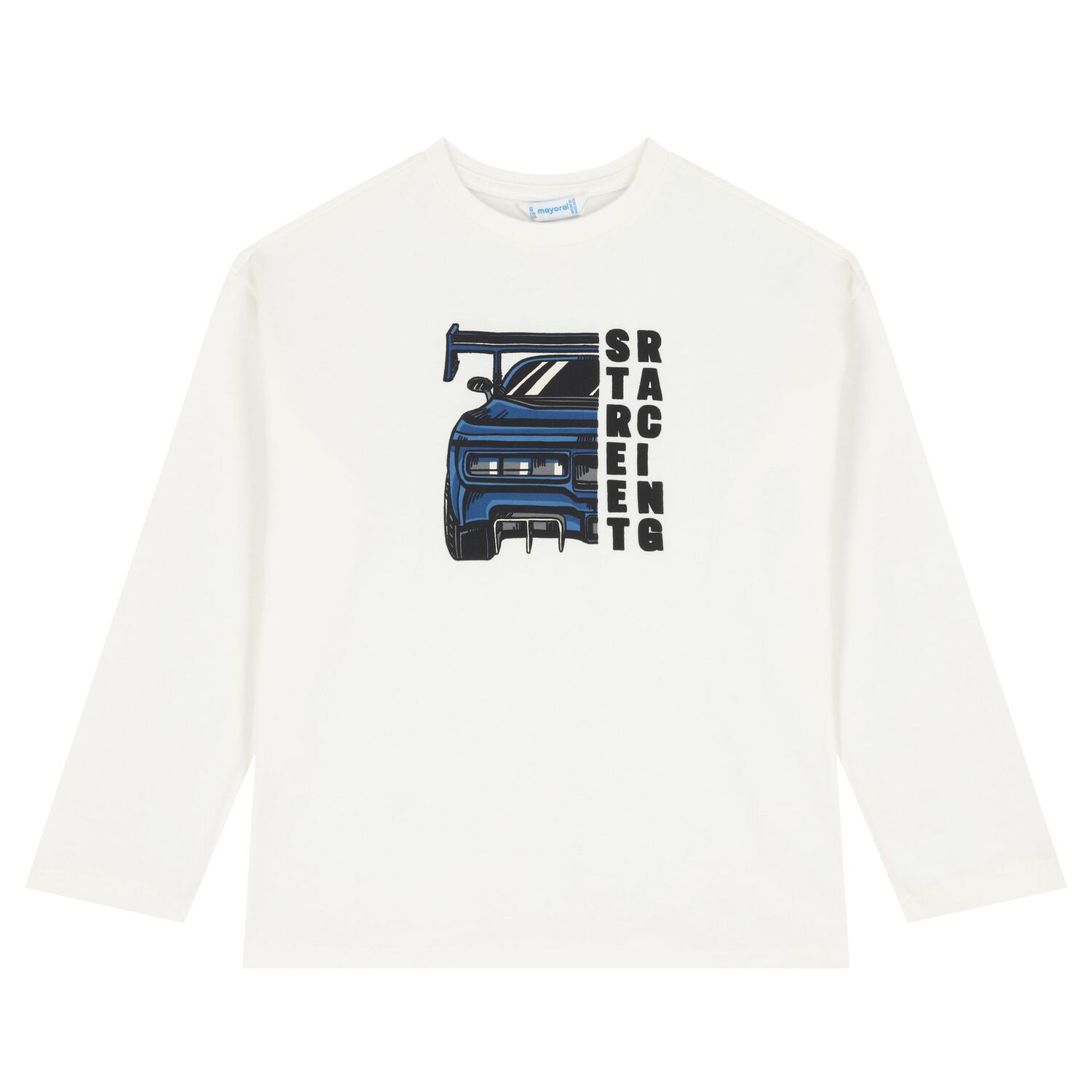 Boys White & Blue Racing Car T-Shirt ( 2pack ), 2, hi-res