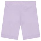 Purple Logo Softskin Cycling Shorts, 1, hi-res