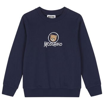 Navy Blue Teddy Bear Logo Sweatshirt