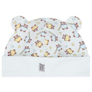 قبعة دب تيدي باللون زرقاء للأولاد 