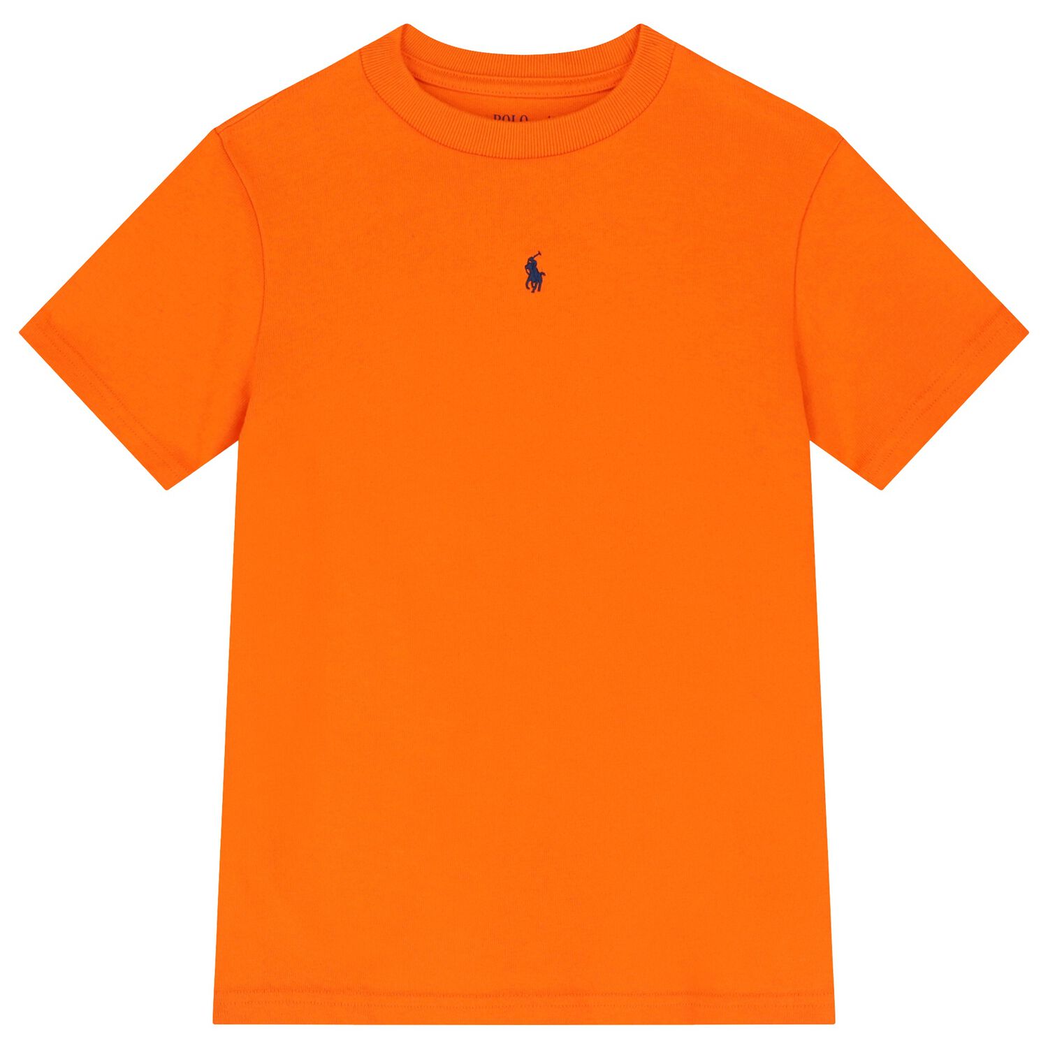 تيشيرت أولاد بالشعار باللون البرتقالي , 2, hi-res