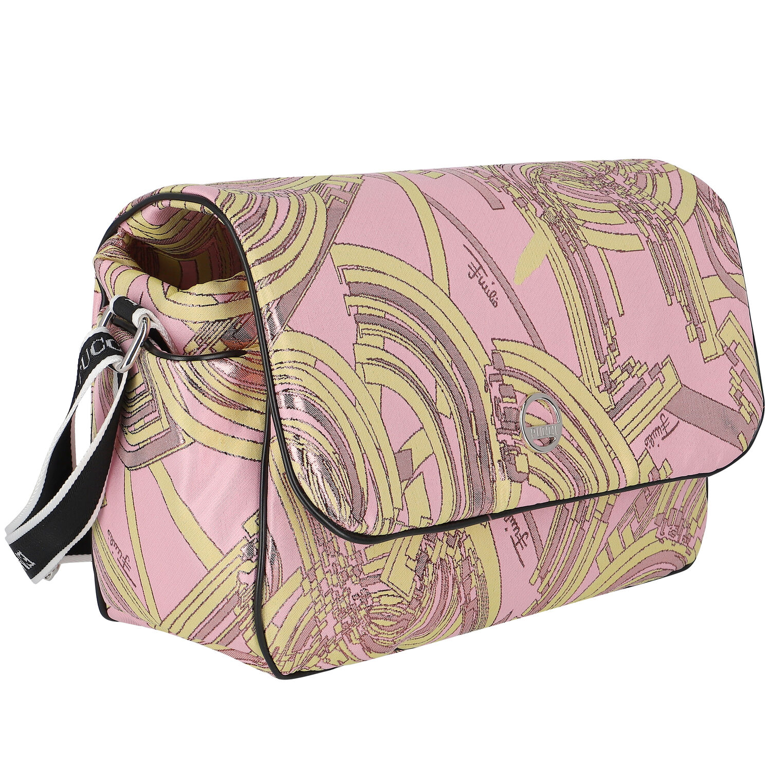 Pink & Yellow Baby Changing Bag, 1, hi-res