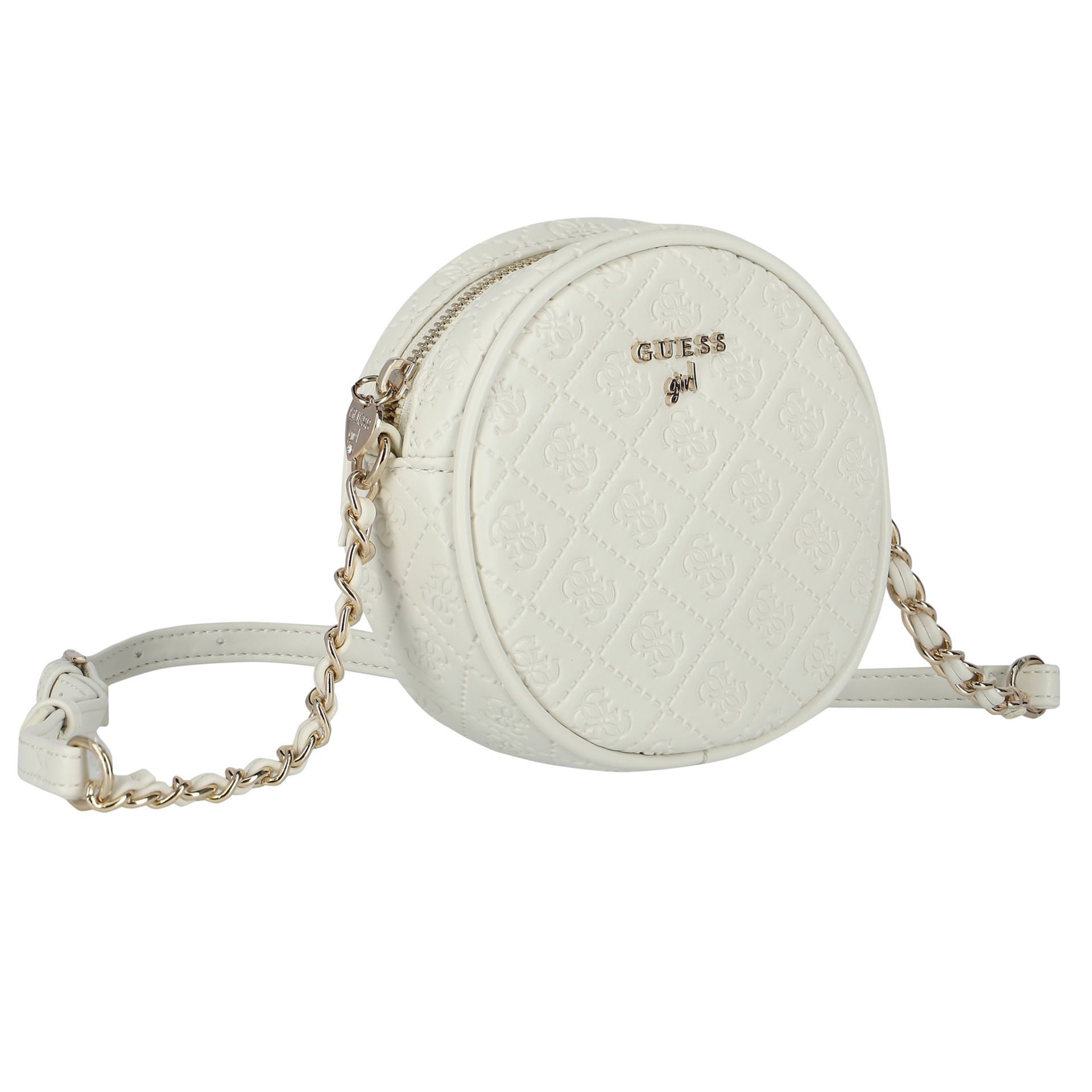Guess Girls Ivory Logo Shoulder Bag Junior Couture