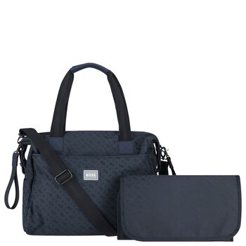 Navy Blue Logo Baby Changing Bag
