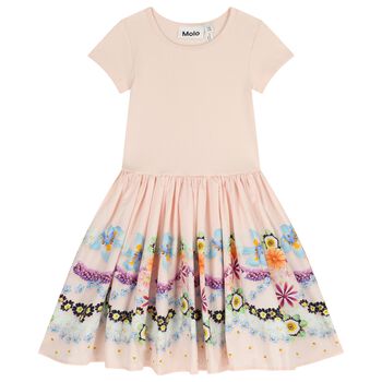 Girls Pink Floral Dress