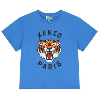 Blue Tiger Logo T-Shirt