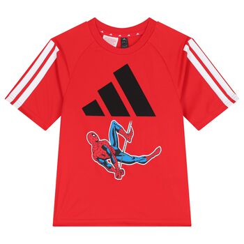 Boys Red Marvel Logo T-Shirt