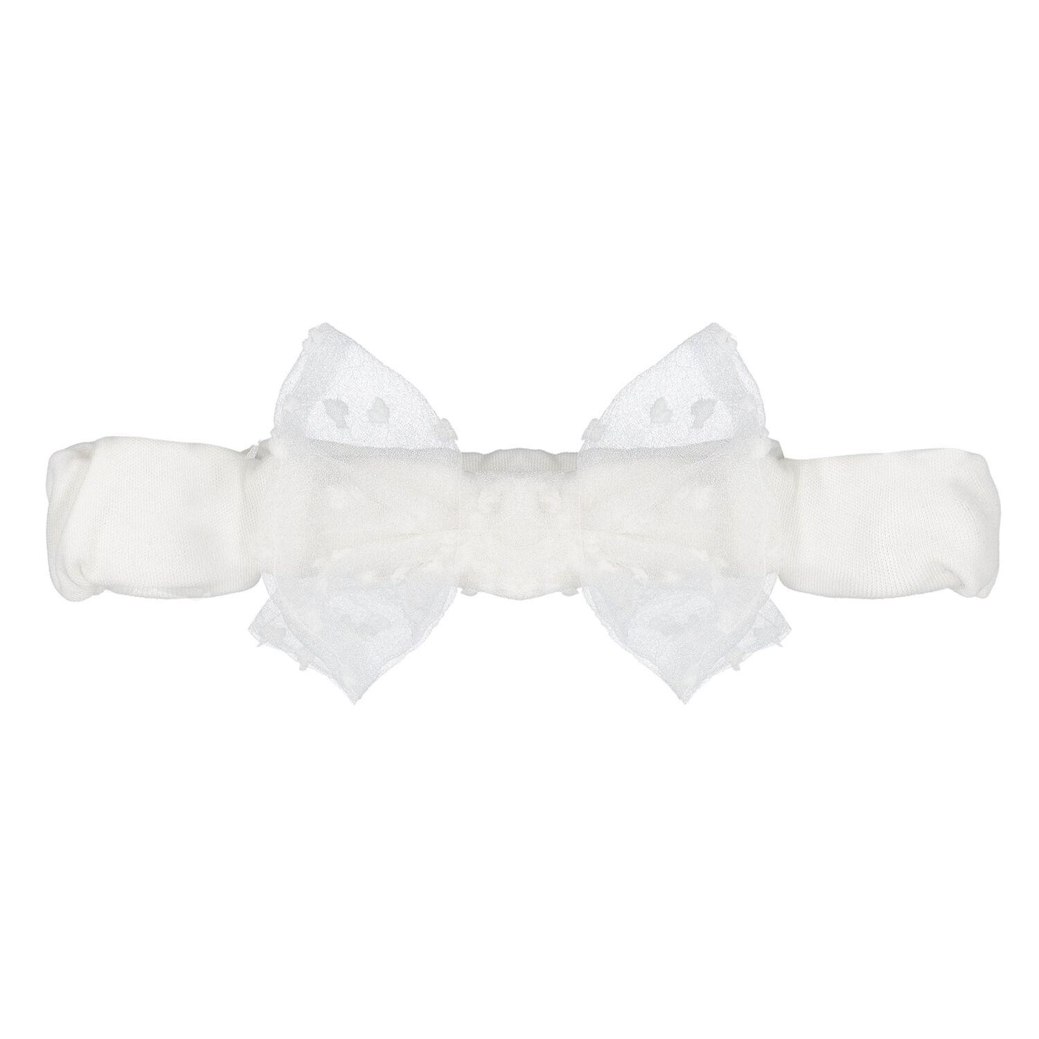 Baby Girls Ivory Bow Babygrow Set, 2, hi-res image number null