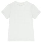 Boys White Logo T-Shirt, 1, hi-res