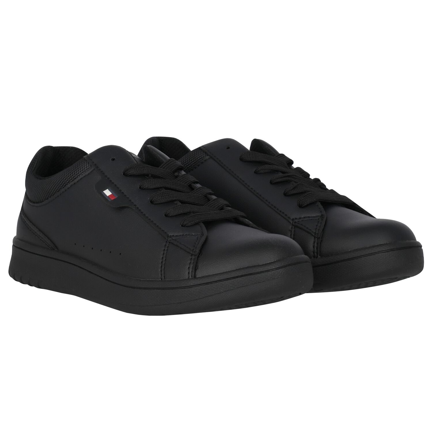 Boys Black Logo Trainers, 1, hi-res image number null