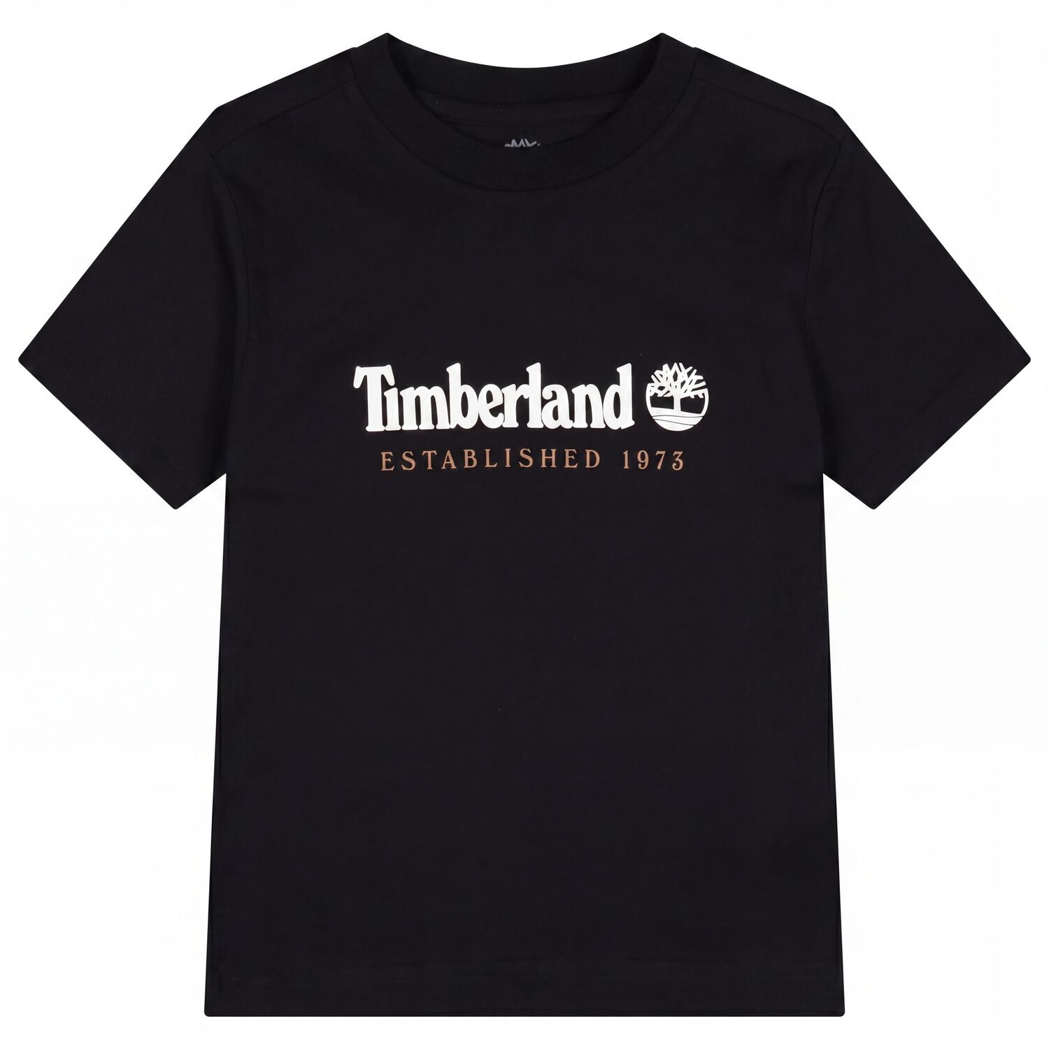 Boys Black Logo T-Shirt, 4, hi-res