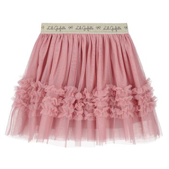 Girls Pink Tulle Skirt