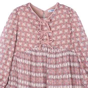 Girls Pink Floral Dress