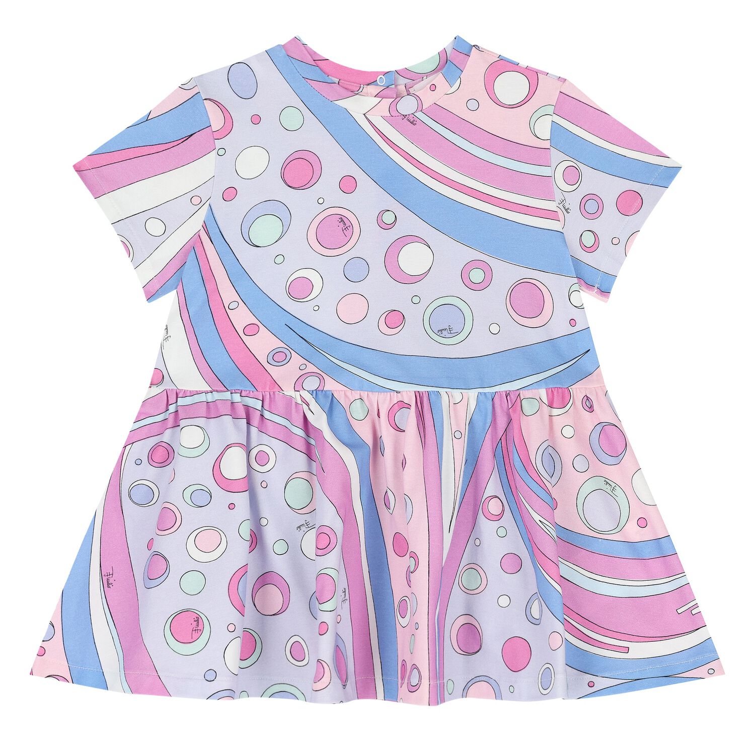 Younger Girls Pink & Lilac Fontane Dress, 2, hi-res
