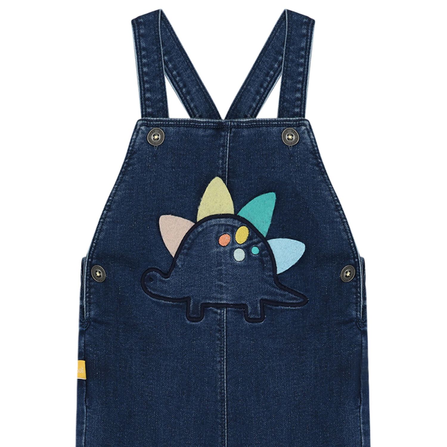 Baby Boys Yellow & Blue Denim Dungaree Set, 1, hi-res image number null