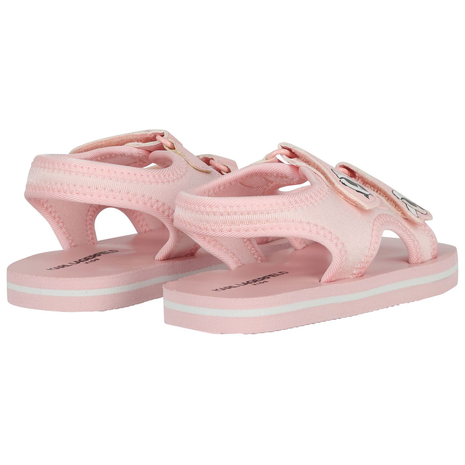 Girls Pink Choupette & Karl Sandals, 2, hi-res