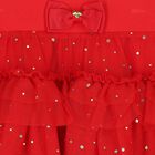 Girls Red Embellished Tulle Skirt, 2, hi-res