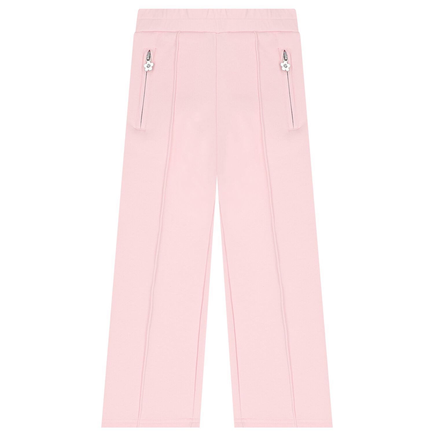 Girls Pink Embellished Logo Joggers, 1, hi-res