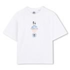 Boys White Logo T-Shirt, 1, hi-res