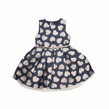 Girls Navy & Gold Special Occasions Dress